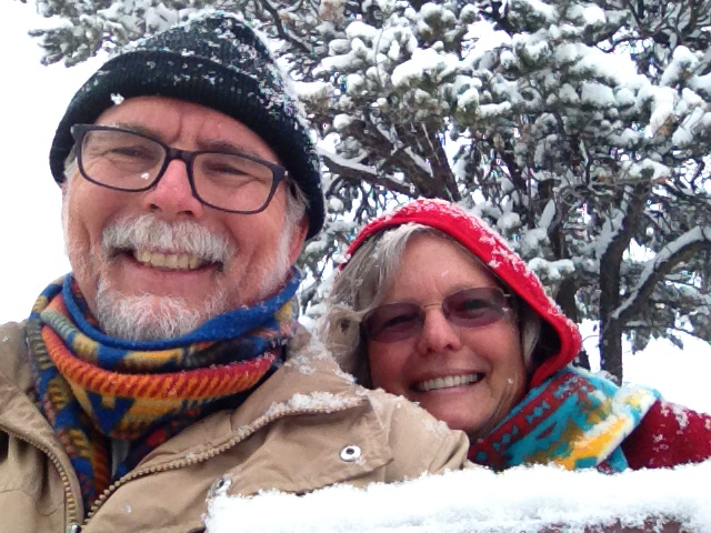 Dave and Tessa in Colorado Snow