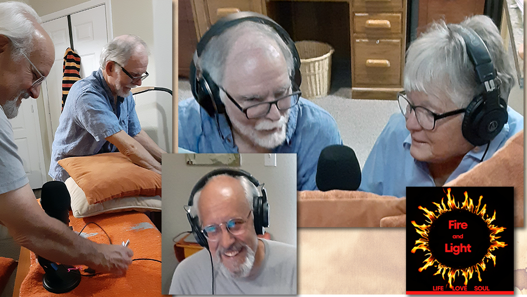 D Denny, T Bielecki, and D Levin record podcast